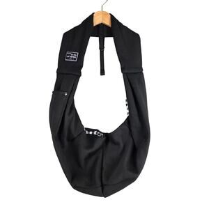 DESIGN BY THEN CAT SERIES PET SLING CARRIER BLACK CROSSBODY WITH PHONE POCKET
